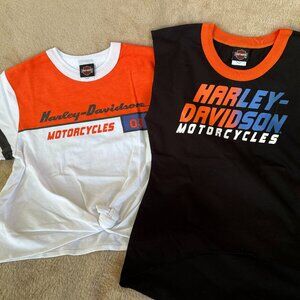 HARLEY DAVIDSON GIRLS SIZE 6 TOPS